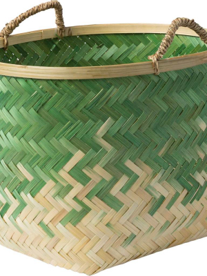 Frank Basket Grass Green/cream