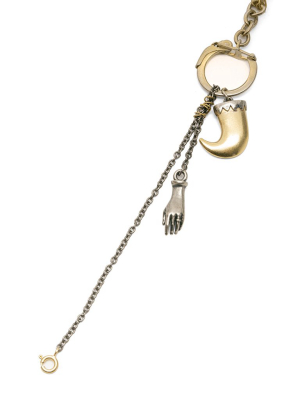 Maison Margiela Hand & Crest Necklace - Yellow Gold Plated