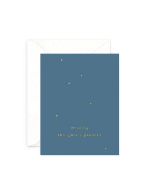 Smitten On Paper Thoughts And Prayers Card