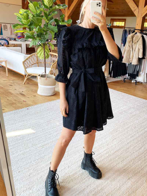 Elsa Dress - Black Eyelet