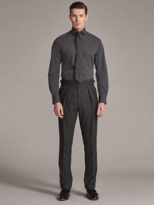 Gregory Windowpane Wool Suit Trouser