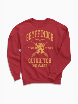 Harry Potter Gryffindor Quidditch Crew Neck Sweatshirt