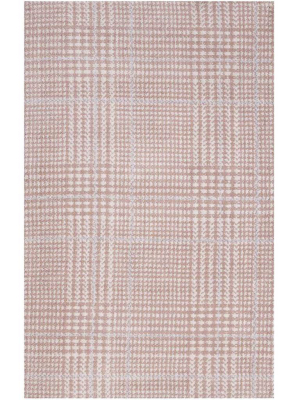 King Area Rug Ivory/cameo Rose/light Blue