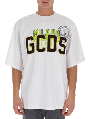 Gcds Nascar Oversized Crewneck T-shirt