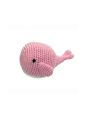 Cheengoo Whale Baby Rattle - Pink