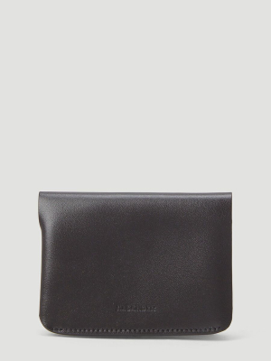 Jil Sander Logo Embossed Bi-fold Wallet