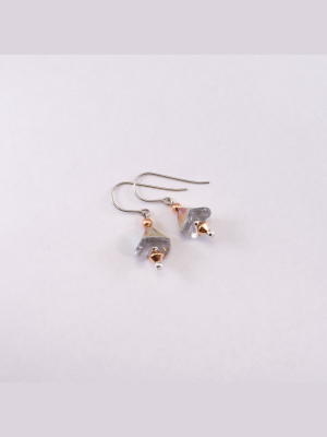 Crystal Bell Flower Earrings
