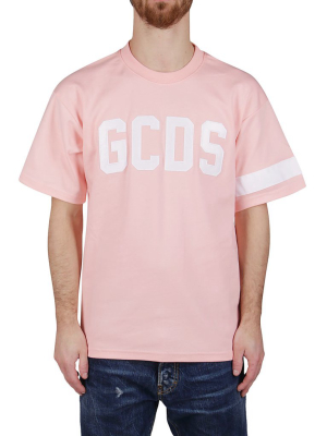 Gcds Logo Embroidered Crewneck T-shirt