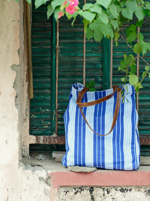 Vintage Stripe Tote Bag