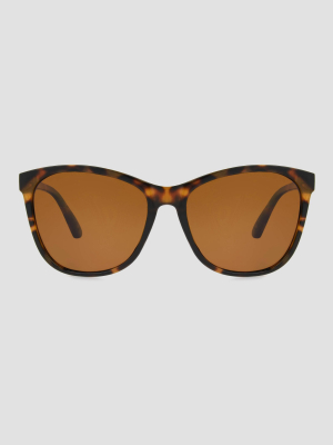 Women's Square Plastic Sunglasses - A New Day™ Brown