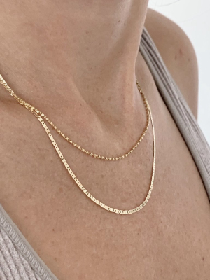 Flat Weave Chain Necklace