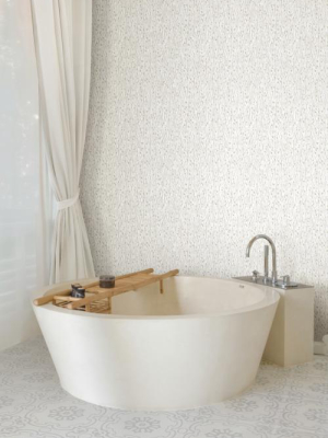 Gala Wallpaper In Ivory And Grey From The Terrain Collection By Candice Olson For York Wallcoverings