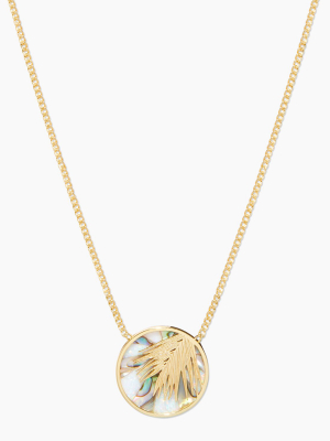 Palm Mosaic Necklace