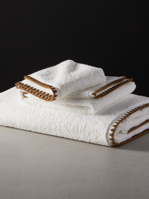 Tuli Copper Trim Bath Towels