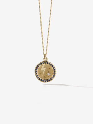 Amulet Strength Necklace Pave | 9ct Yellow Gold