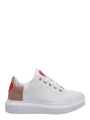 Love Moschino Heart Appliqué Low-top Sneakers