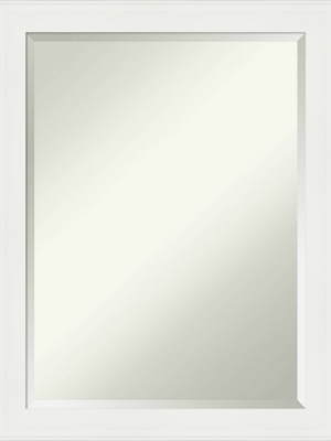 21" X 27" Vanity White Framed Bathroom Vanity Wall Mirror - Amanti Art