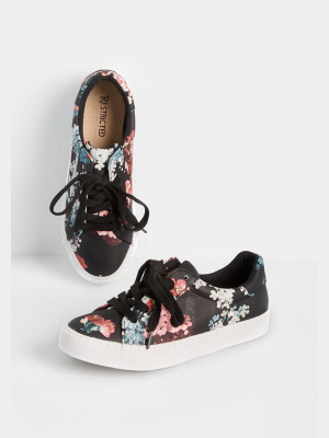 Forbidden Floral Lace-up Sneakers