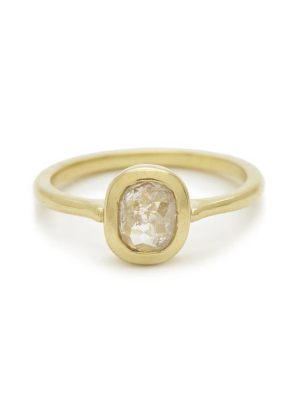 Rosecut Diamond Shape #3 Gold Ring