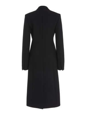 Tie Waist Tuxedo Coat