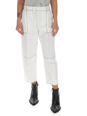 Alexander Mcqueen Contrast Stitch Trousers