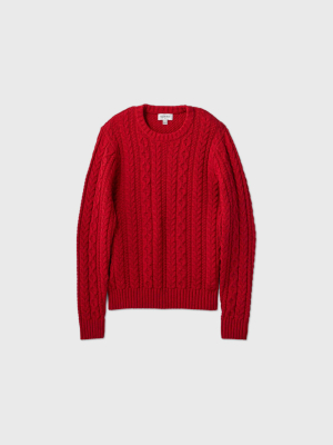 Men's Regular Fit Pullover Sweater - Goodfellow & Co™ Red Heather