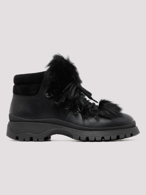 Prada Lace Up Boots