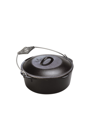 Cast Iron Dutch Oven With Spiral Handle 7qt