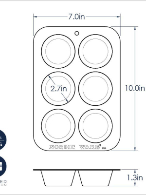 Nordic Ware Compact Ovenware Muffin Pan