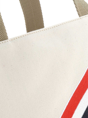 Thom Browne Rwb Stripe Tote Bag