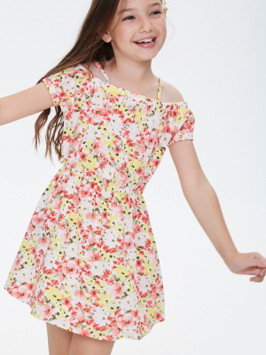 Girls Open-shoulder Dress (kids)