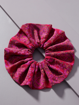 Rose Garden Silk Scrunchie