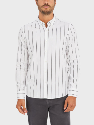 Fulton Wide Stripe Oxford Shirt