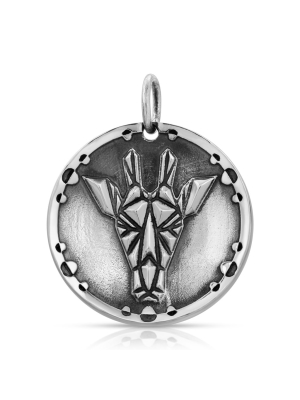 Geometric Giraffe Pendant