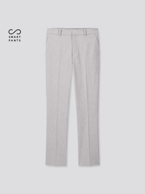 Women Smart 2-way Stretch Solid Ankle-length Pants