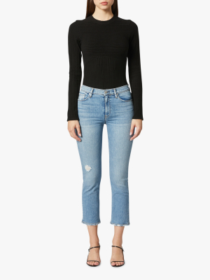 Barbara High-waist Cropped Straight Jeans