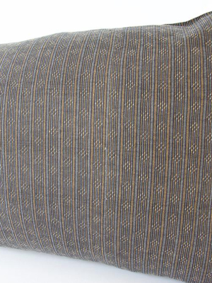 Chocolate Striped Extra Long Lumbar Pillow - 14x50