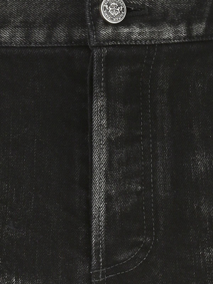 Balmain Selvedge Distressed Skinny Jeans