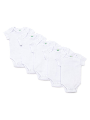 White 5-pack Bodysuits