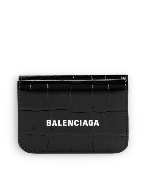 Balenciaga Cash Embossed Mini Wallet