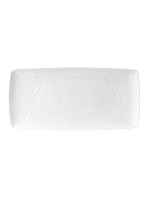 White Folia Rectangular Gift Tray