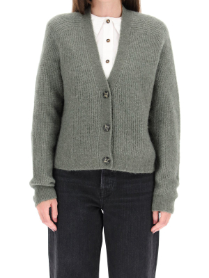 Ganni V-neck Boxy Cardigan