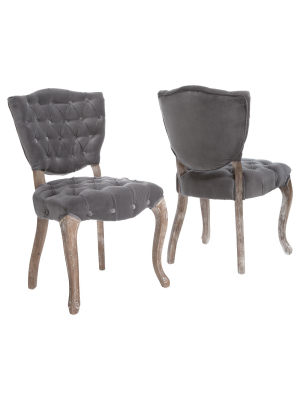 Bates Tufted Dining Chair Set 2ct - Christopher Knight Home