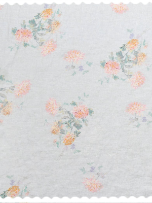 Fabric By The Yard - Dancing Dahlia Sunshine Linen