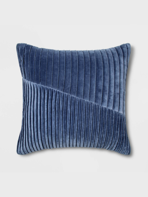 Square Pleated Velvet Pillow - Project 62™