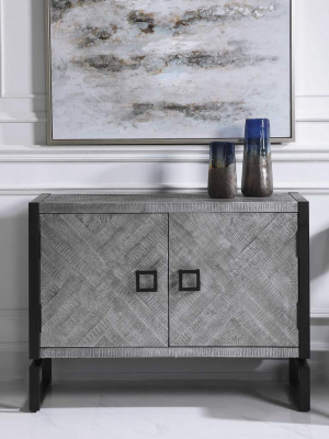 Keyes 2 Door Gray Cabinet