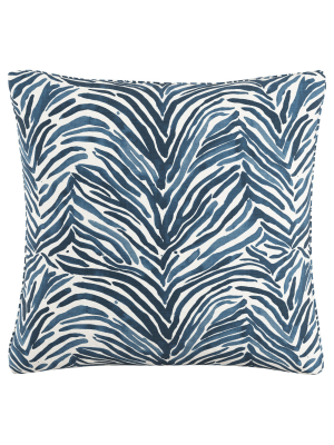 Blue Zebra Throw Pillow (20"x20") - Skyline Furniture