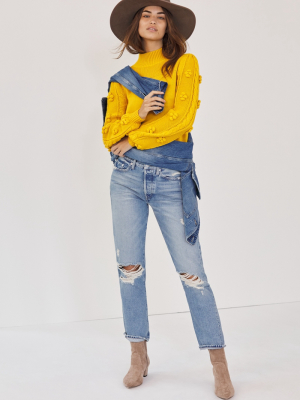 Edwin Cai Ultra High-rise Straight Jeans