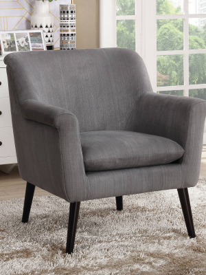 Bauer Flared Arms And Back Accent Chair - Mibasics