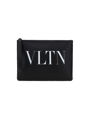 Valentino Vltn Printed Pouch